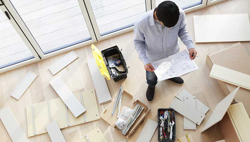 desmontagem e montagem de imóveis